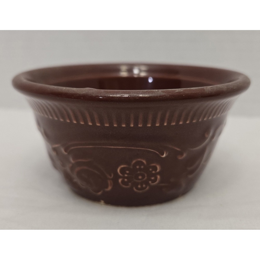Taylor Smith & Taylor Ramekin Brown Oven Serve Dish Bowl Individual Custard Cup